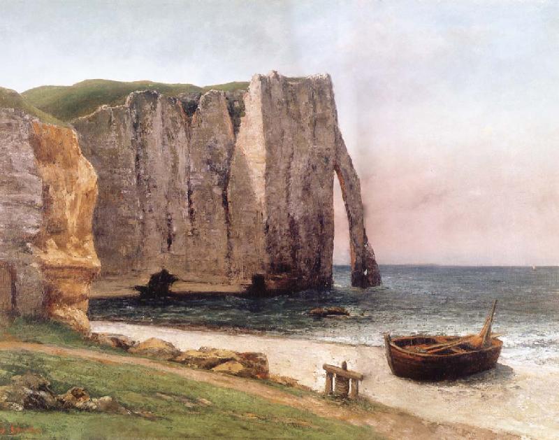 Gustave Courbet Cliff at Etretat Sweden oil painting art